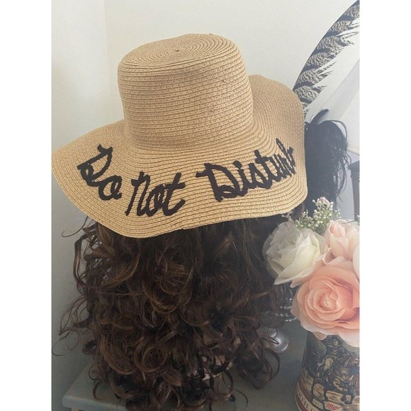 Beach Cruise Hat Foldable Woven Straw Floppy‎ M/L - Picture 10 of 12